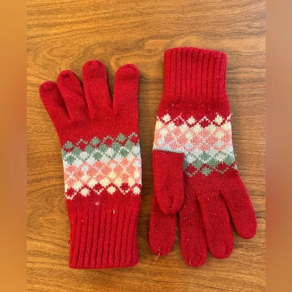Y2K Angora/lambswool Berkshire Fashions 2001 Fair Isle Gloves – Ladies Christmas